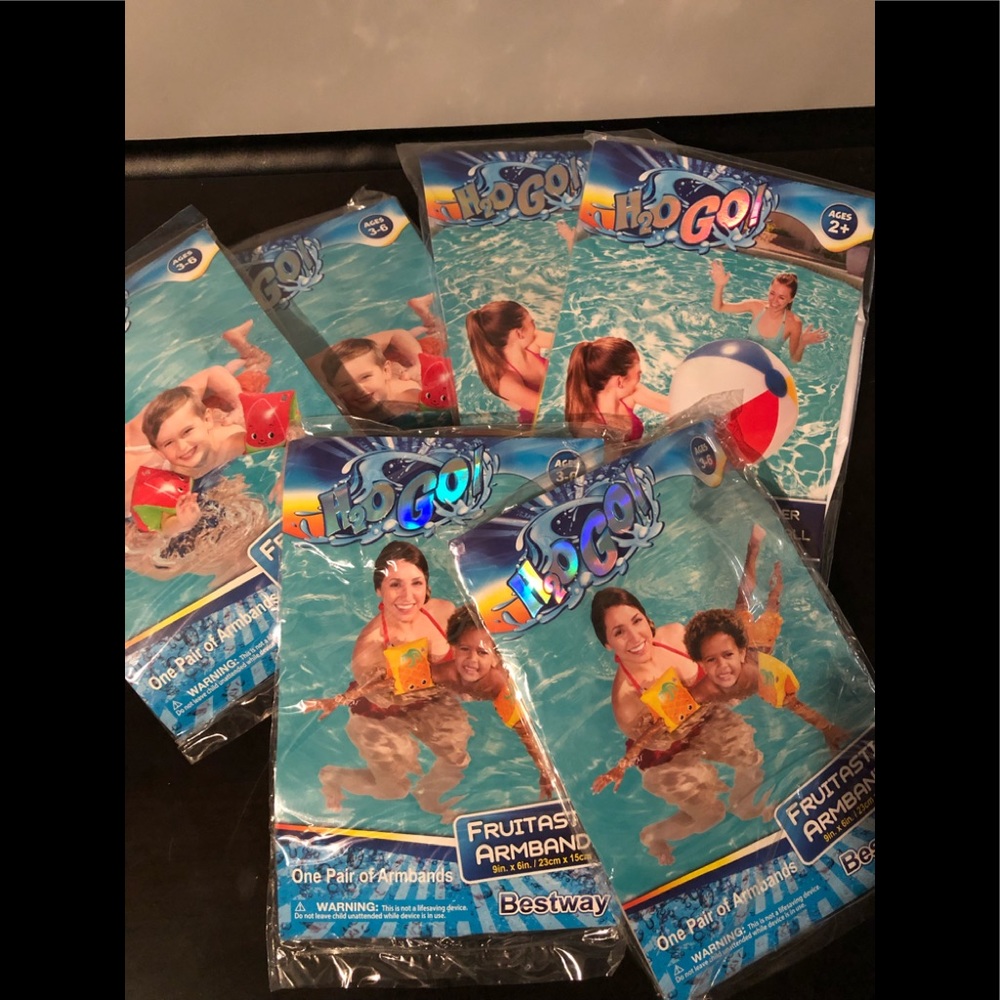 6 in total Fruitastic Swim by H2O and beach balls